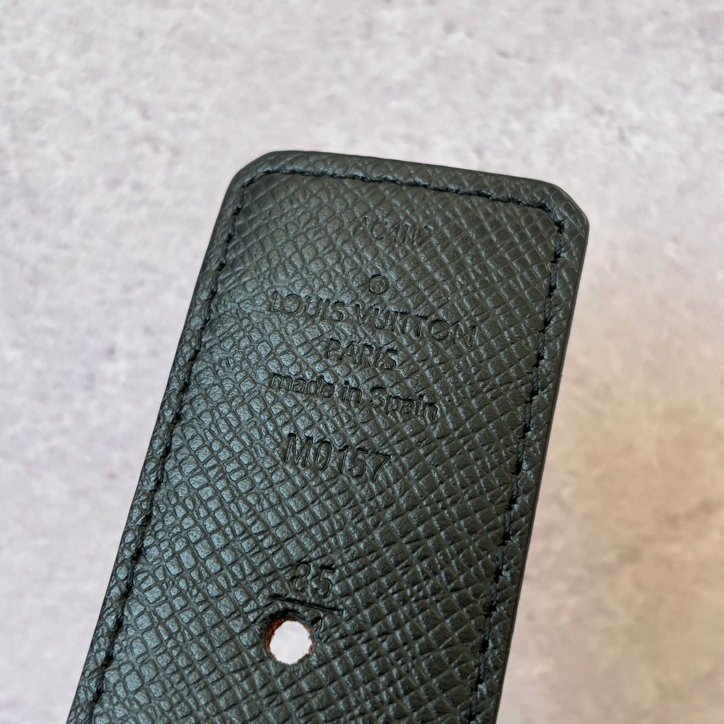 Louis Vuitton Black Monogram Belt - Fits Waist 30” - 32”