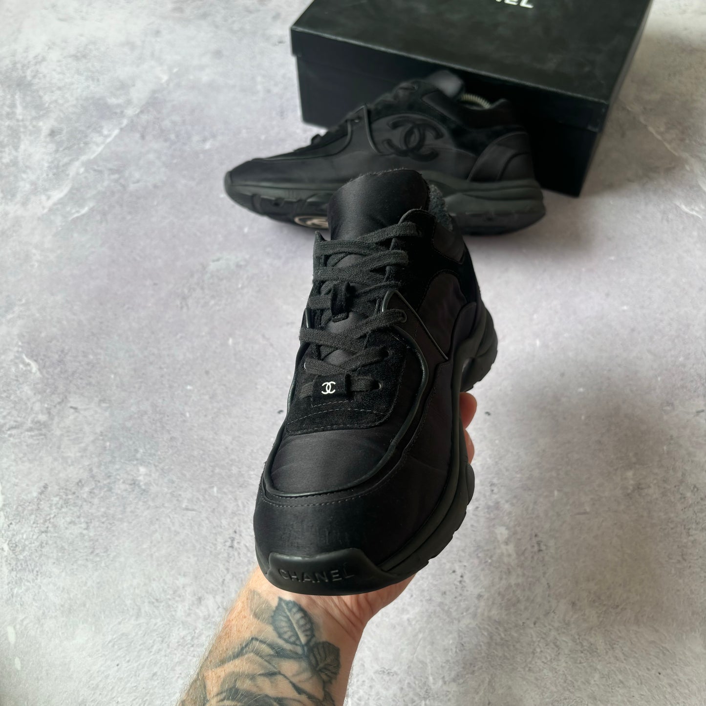 Chanel Satin Runner Trainers - Fits UK 7