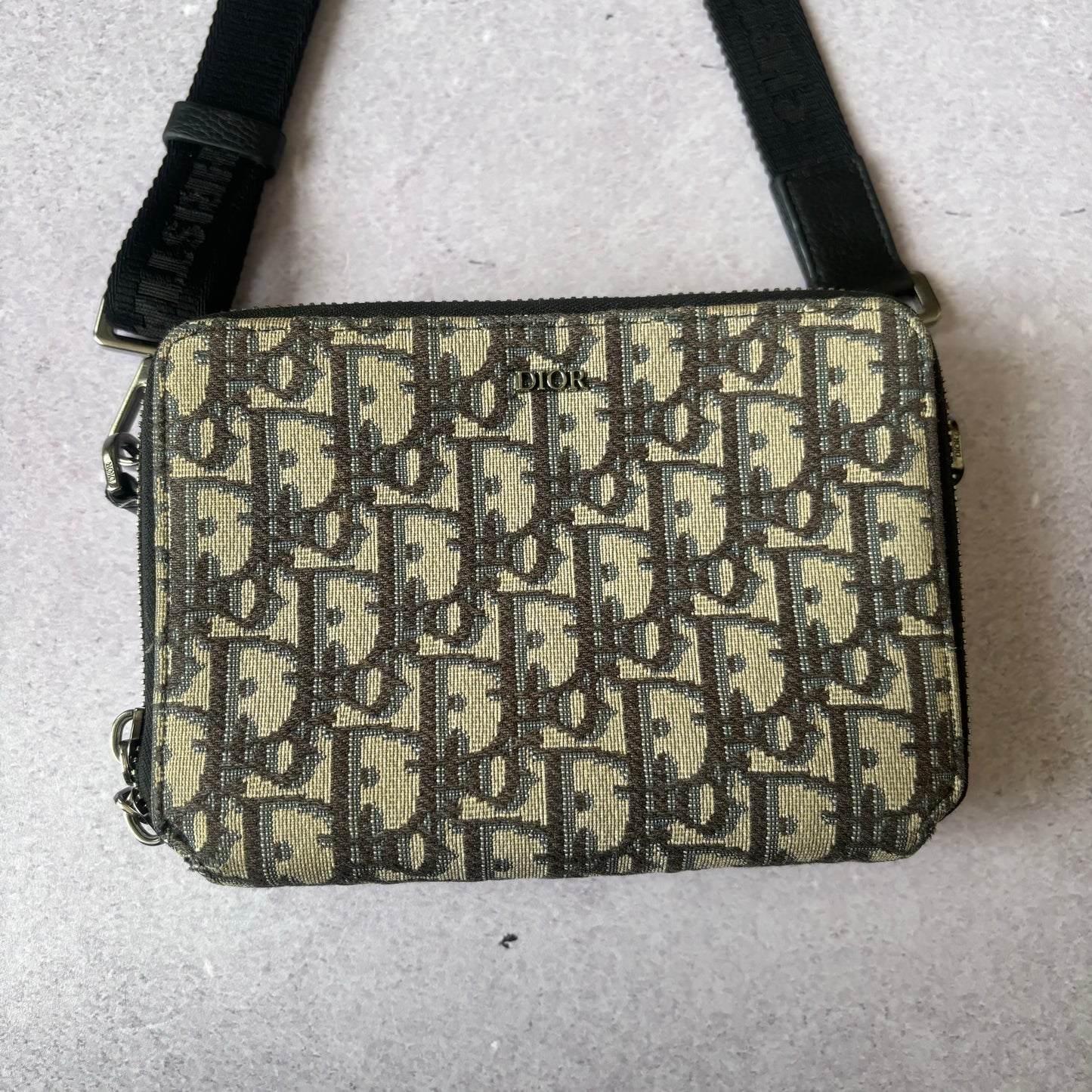 Dior Oblique Jacquard Pouch Bag