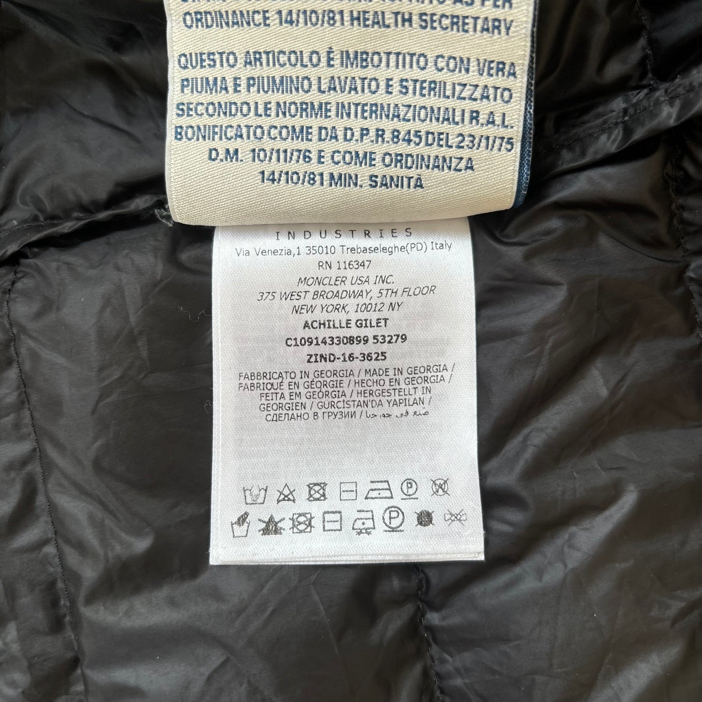 Moncler Achille Gilet - Size 4