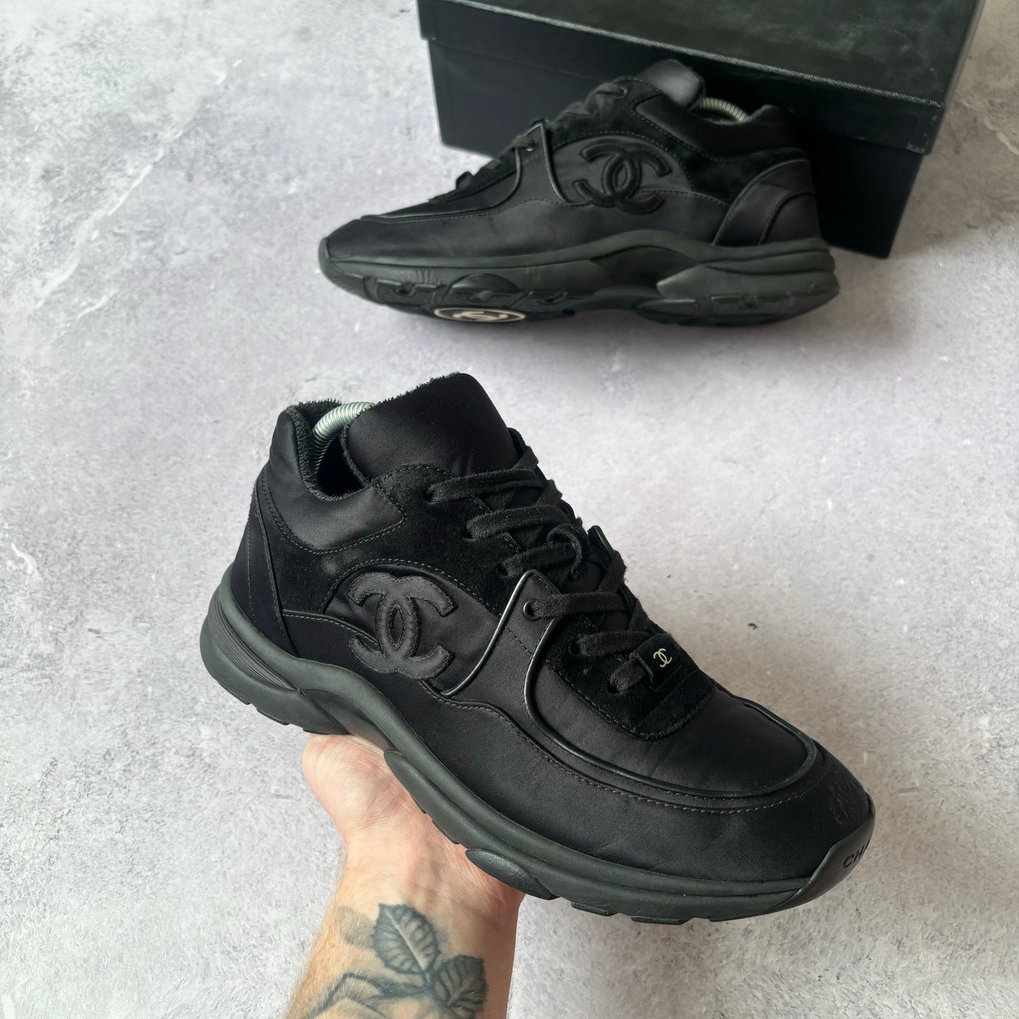Chanel Satin Runner Trainers - Fits UK 7