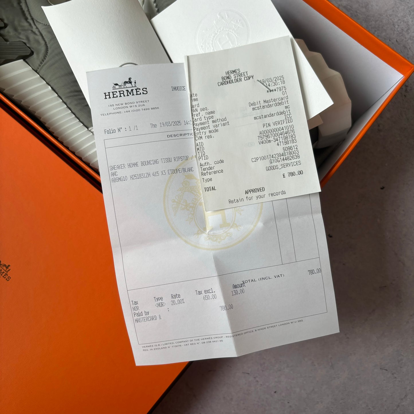 Hermes Bouncing Sneakers - Fits UK 8