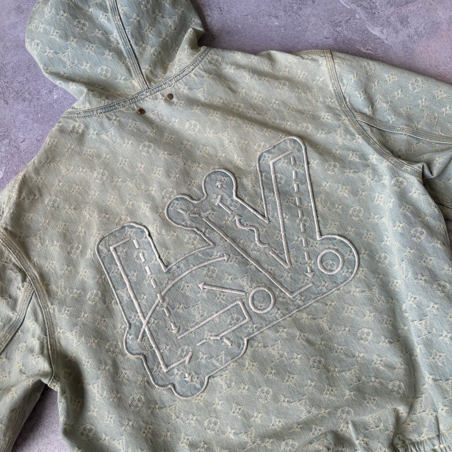 Louis Vuitton X NBA Denim Jacket - Size 50