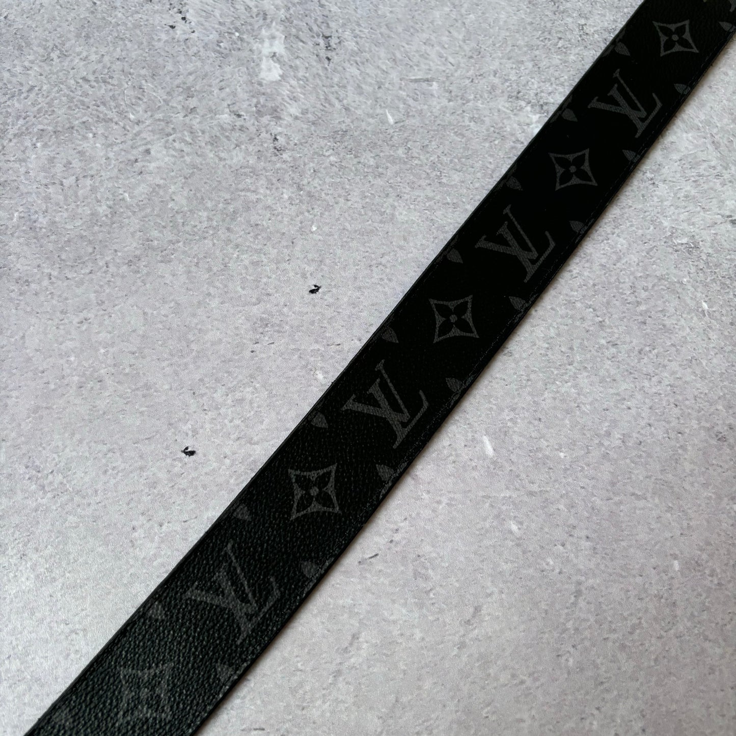 Louis Vuitton Black Monogram Belt Fits Waist 30” - 32”