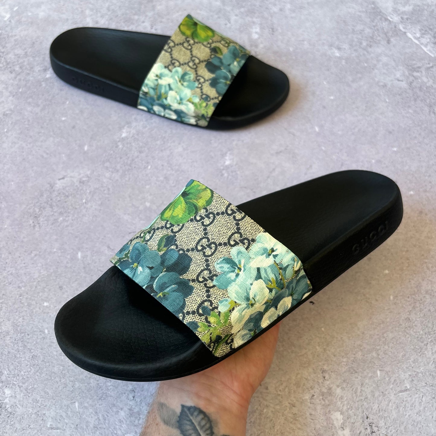 Gucci Bloom Sliders - UK 10