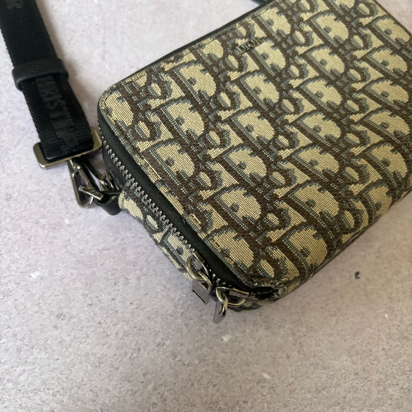 Dior Oblique Jacquard Pouch Bag