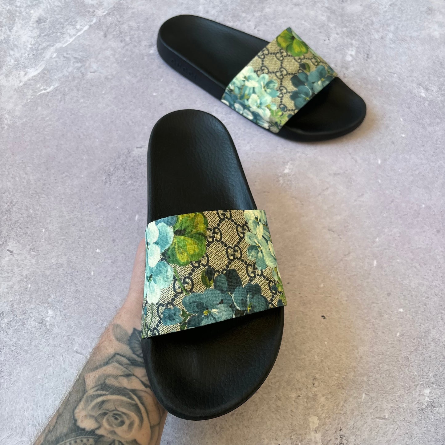 Gucci Bloom Sliders - UK 10