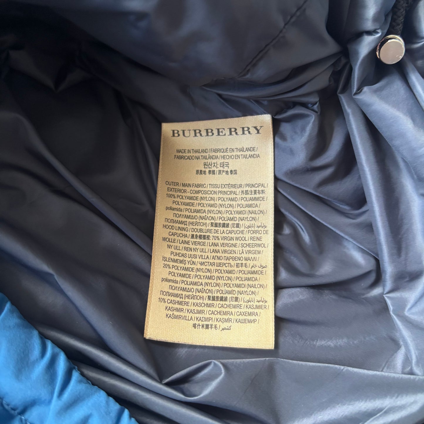 Burberry Puffer Jacket - Medium