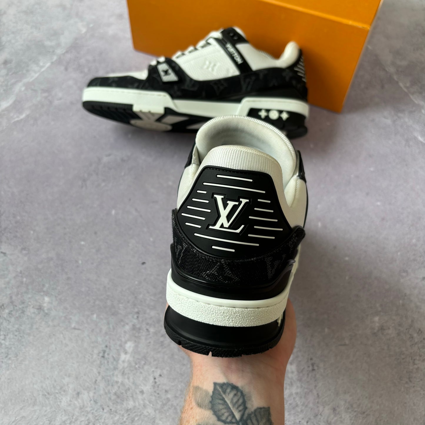 Louis Vuitton Denim Trainers - UK 9