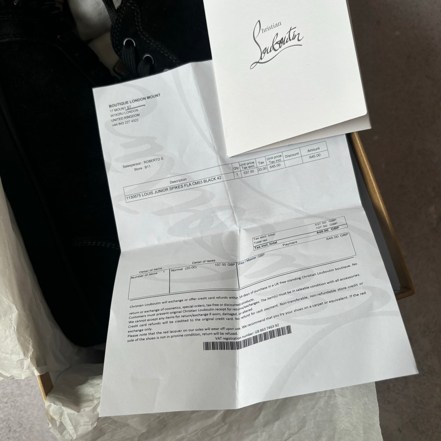 Christian Louboutin Low-Top Trainers - UK 8