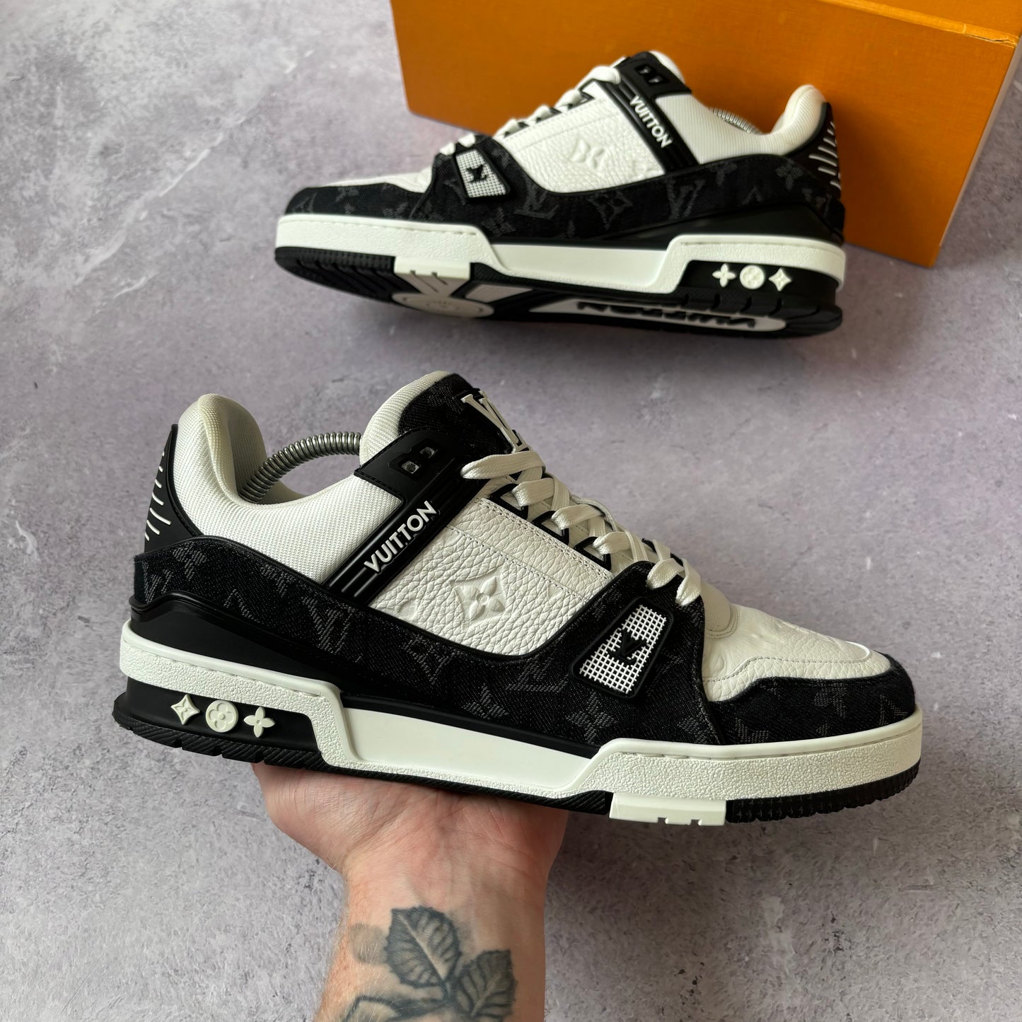 Louis Vuitton Denim Trainers - UK 9