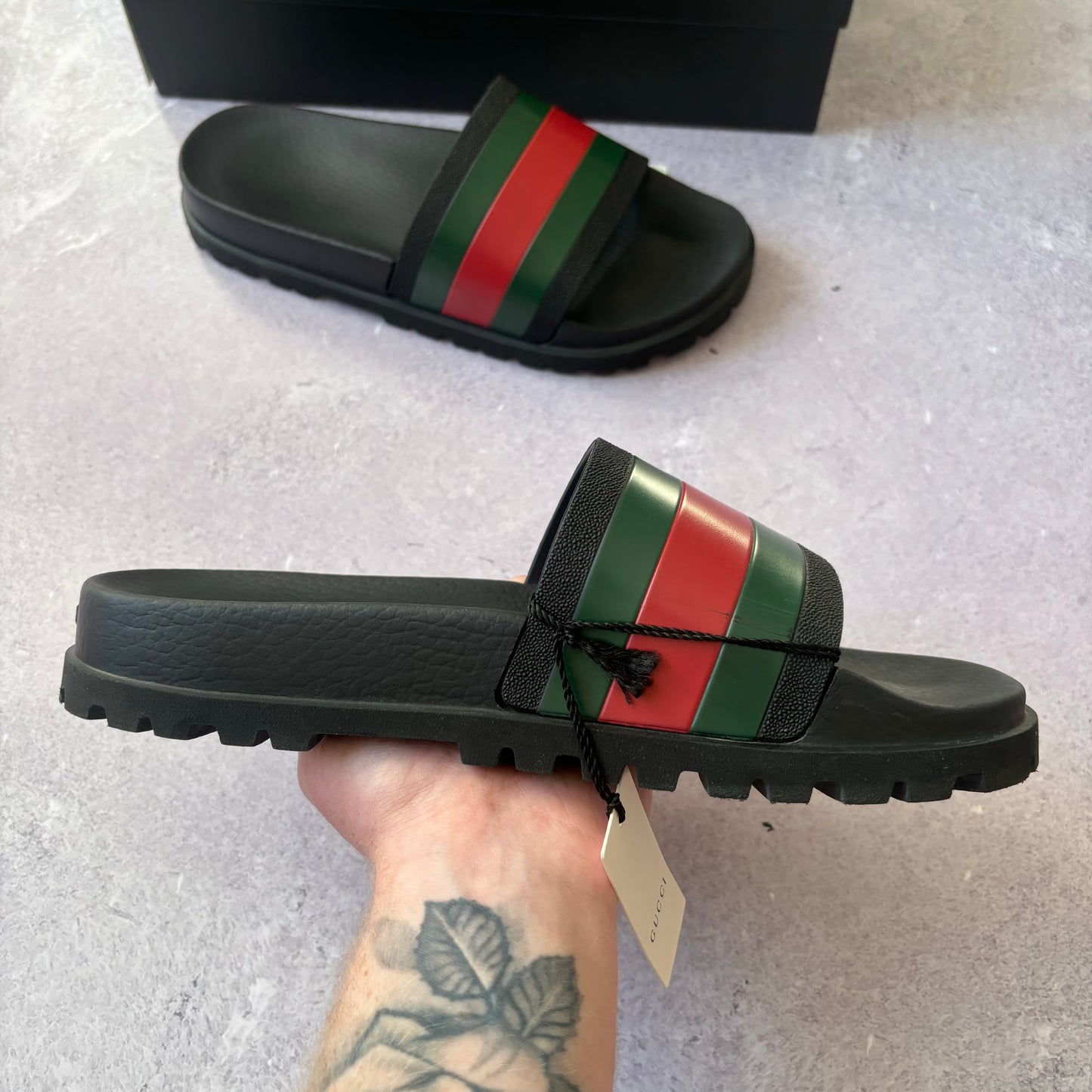Gucci Web Sliders - UK 8