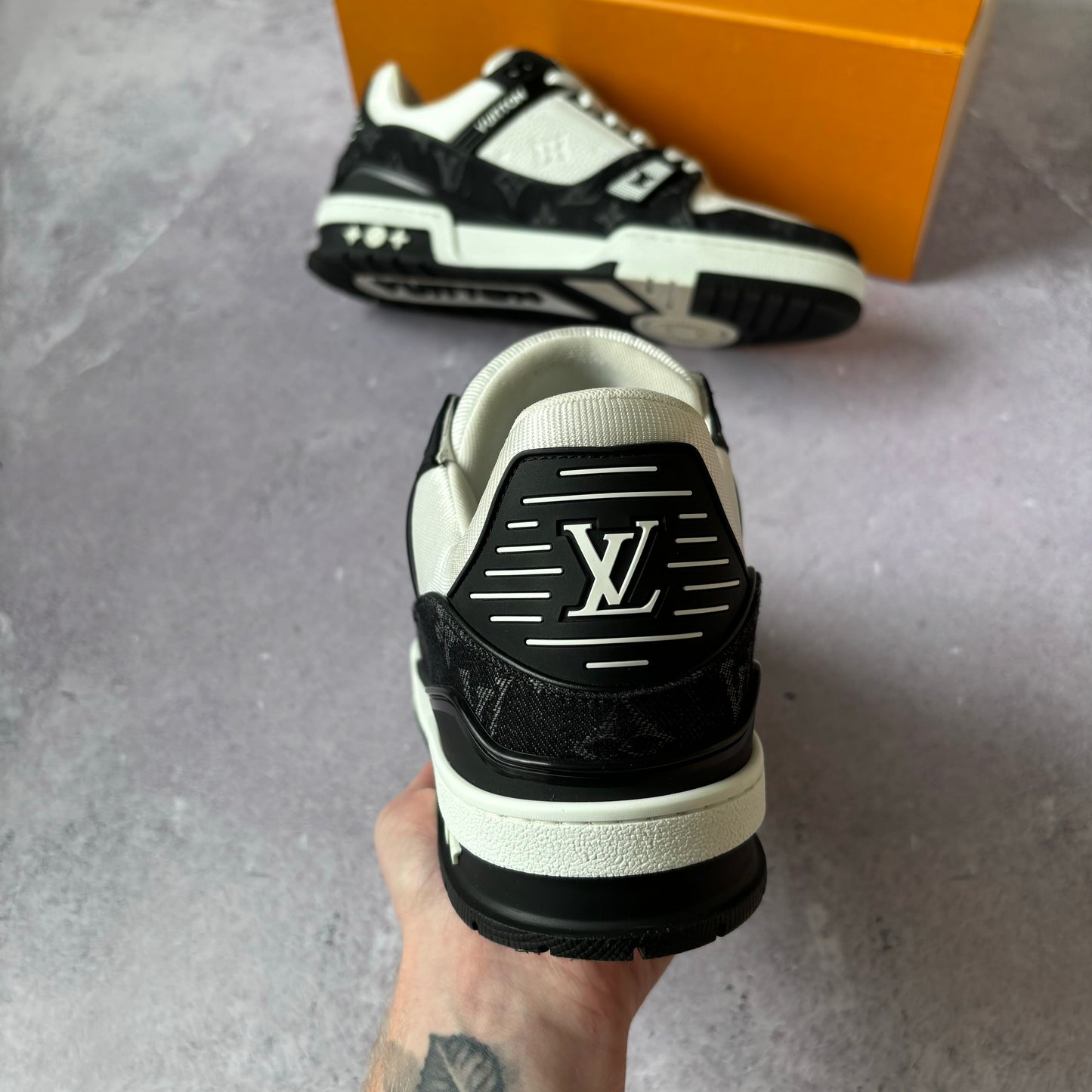 Louis Vuitton Denim Trainers - UK 9