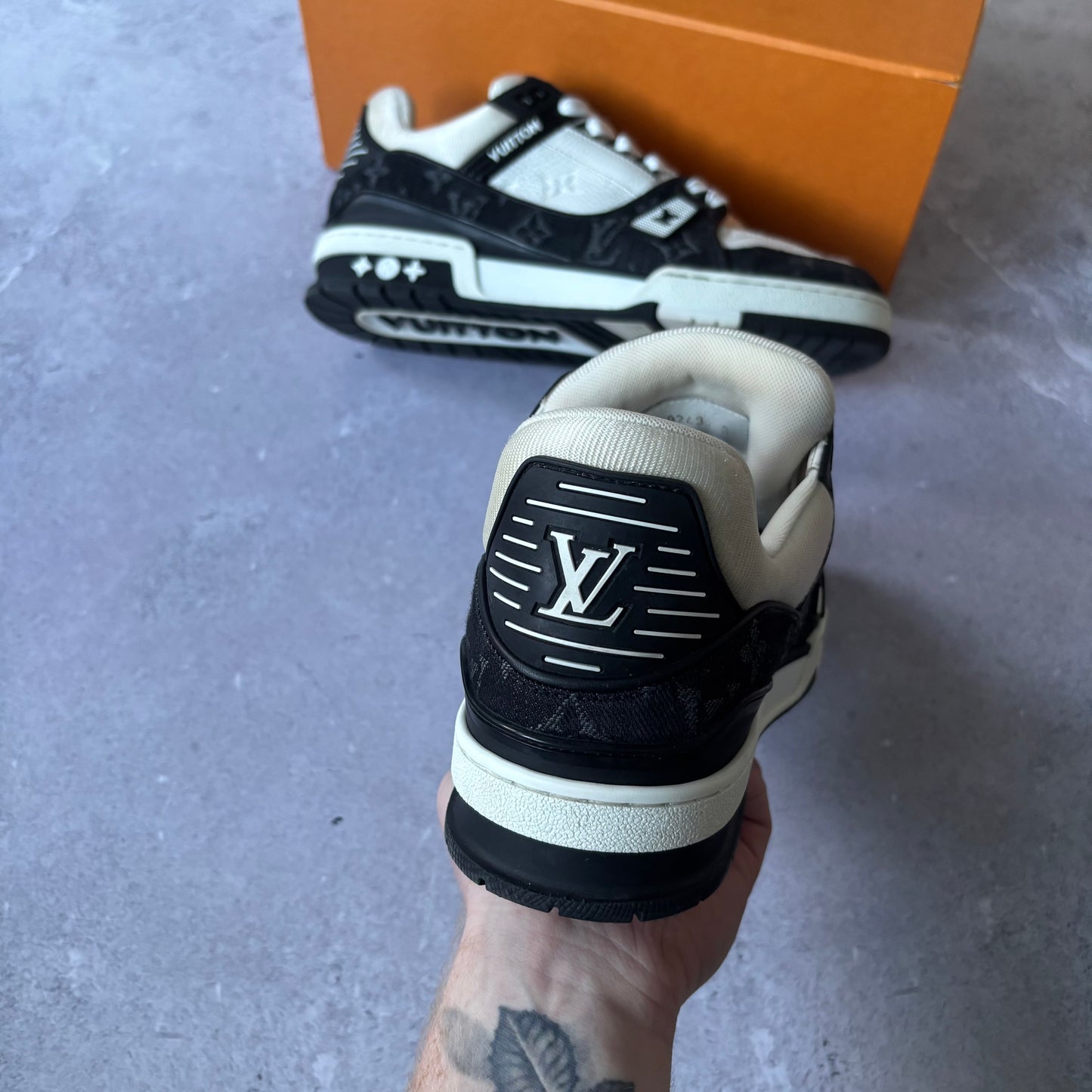 Louis Vuitton Denim Trainers - Fits UK 9