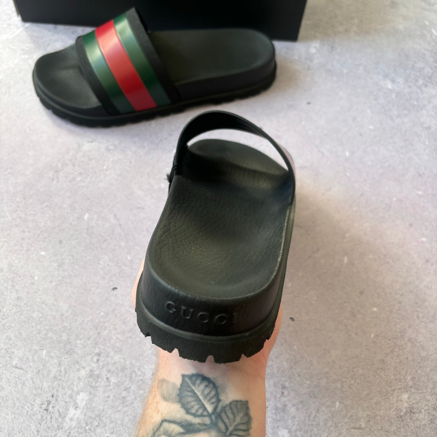 Gucci Web Sliders - UK 8