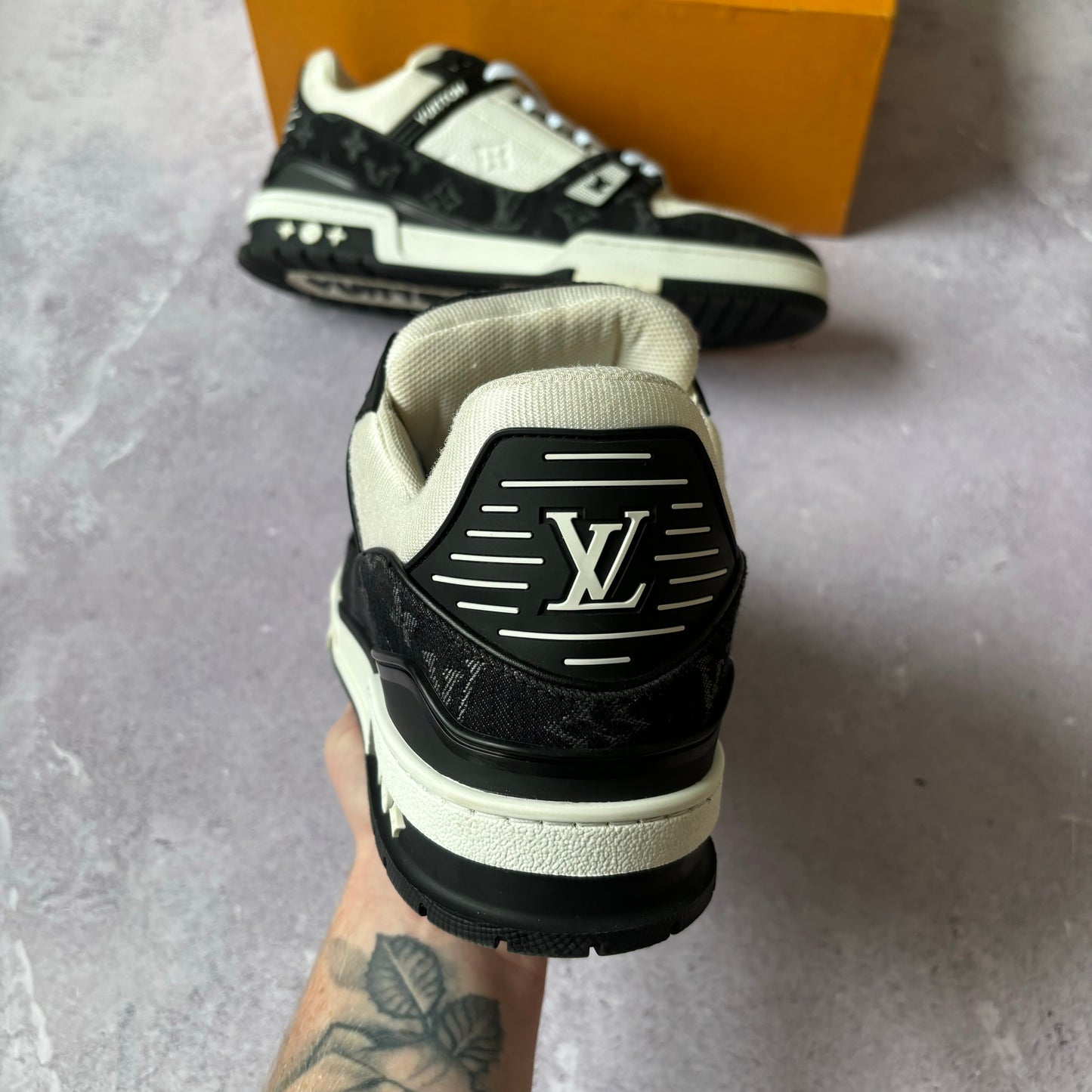 Louis Vuitton Denim Trainers - UK 12