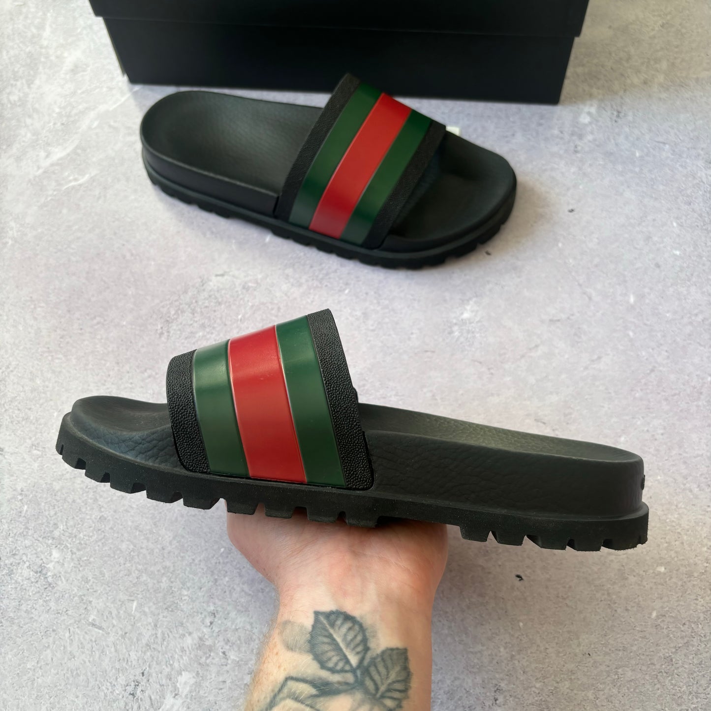 Gucci Web Sliders - UK 8