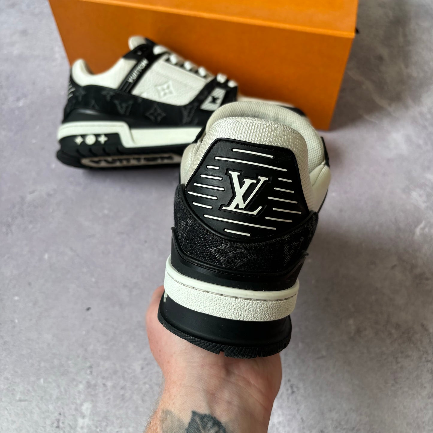 Louis Vuitton Denim Trainers - Fits UK 9
