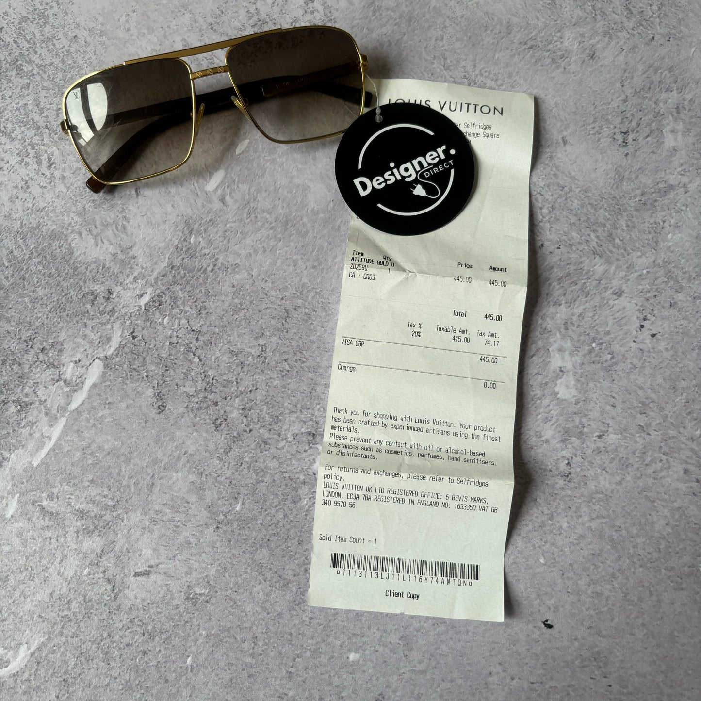 Louis Vuitton Attitude Sunglasses - Gold