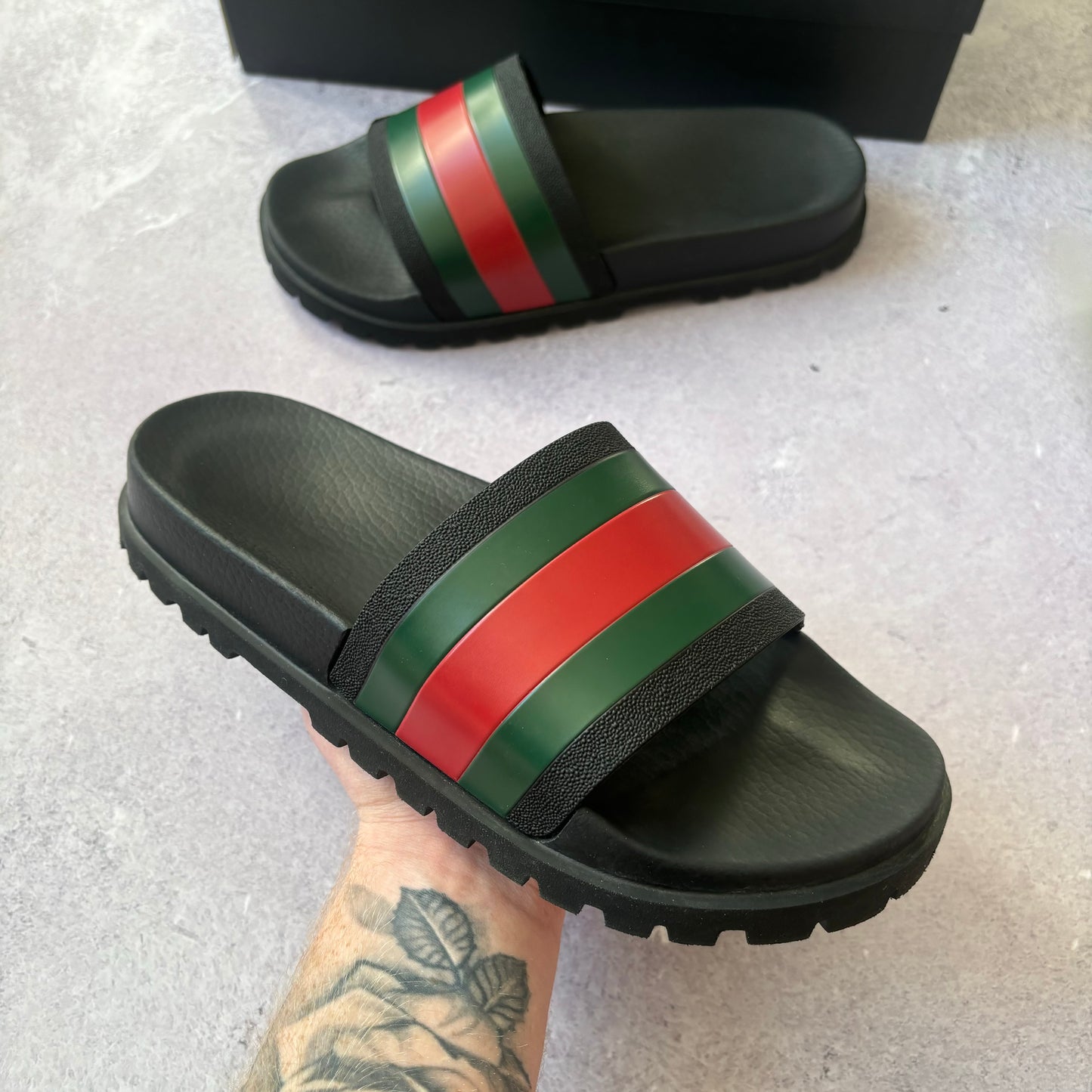 Gucci Web Sliders - UK 8