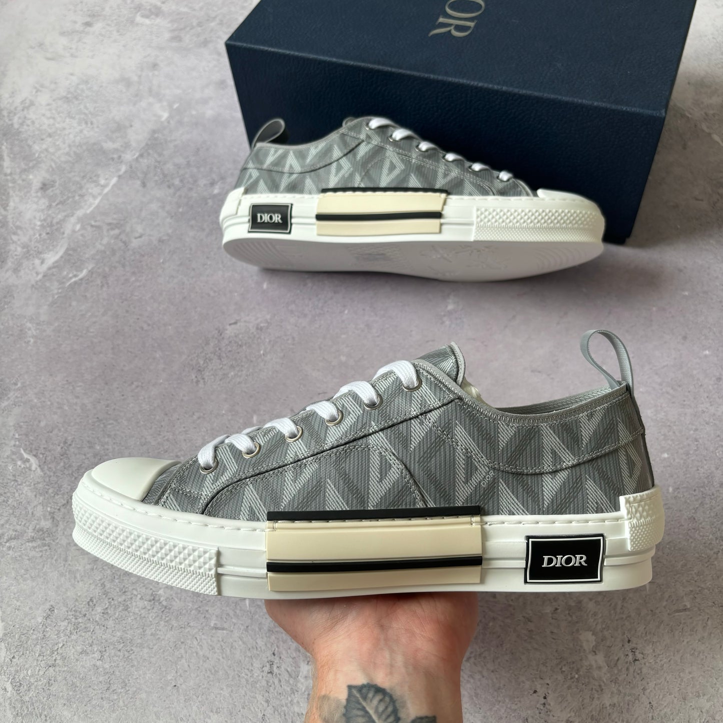 Brand New Dior B23 Low Trainers - UK 9
