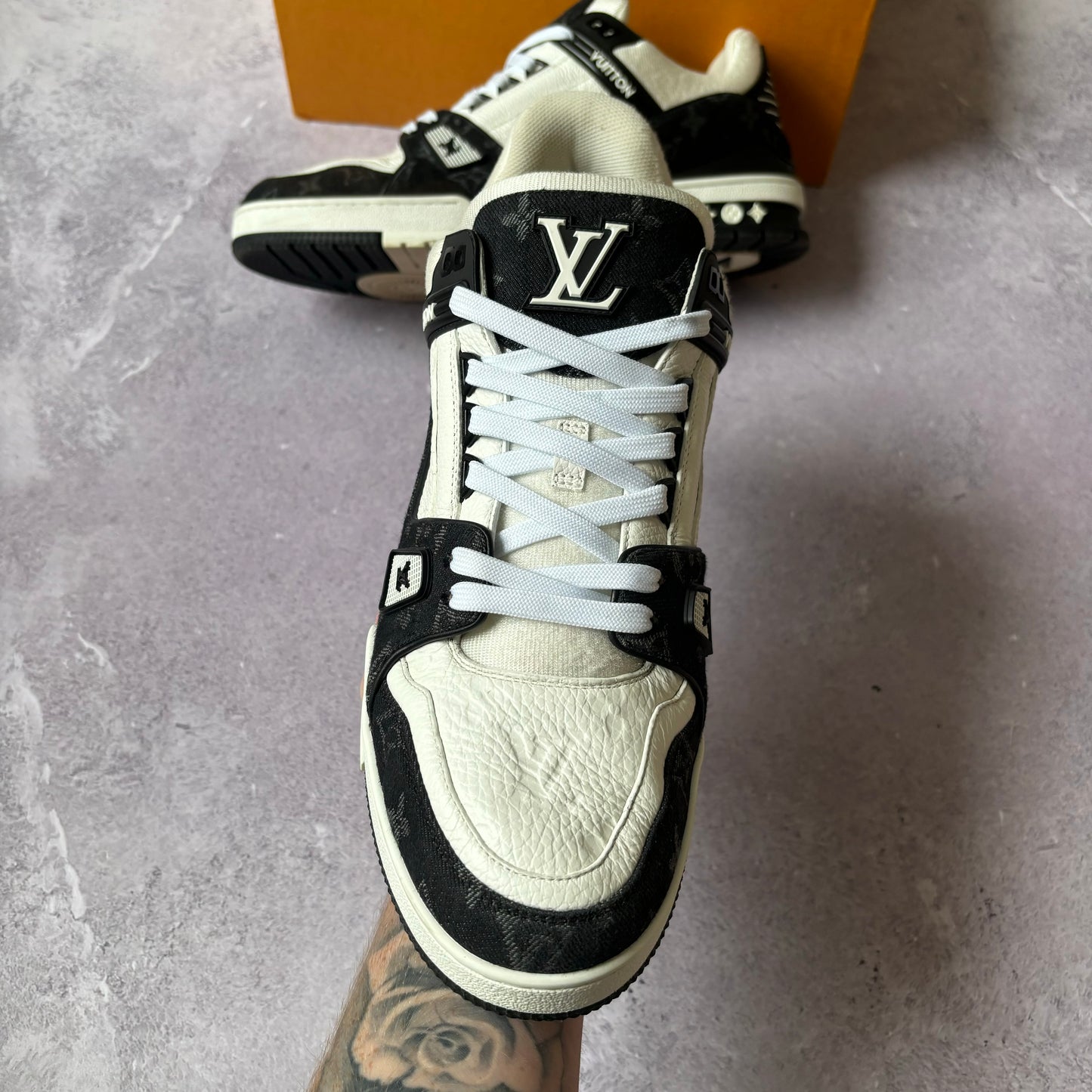 Louis Vuitton Denim Trainers - UK 12