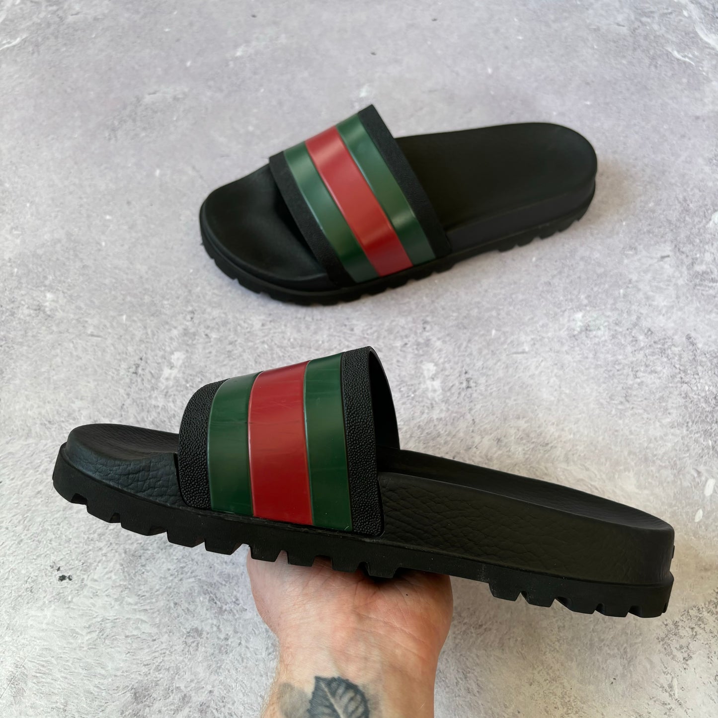 Gucci Web Sliders - UK 9