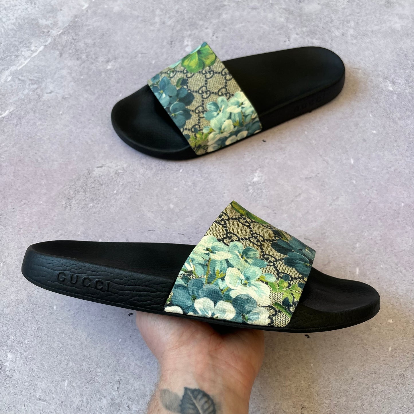 Gucci Bloom Sliders - UK 10