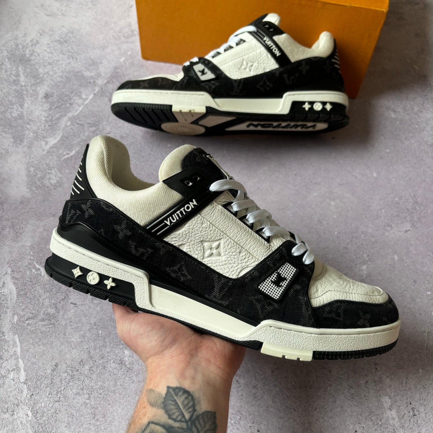 Louis Vuitton Denim Trainers - UK 12