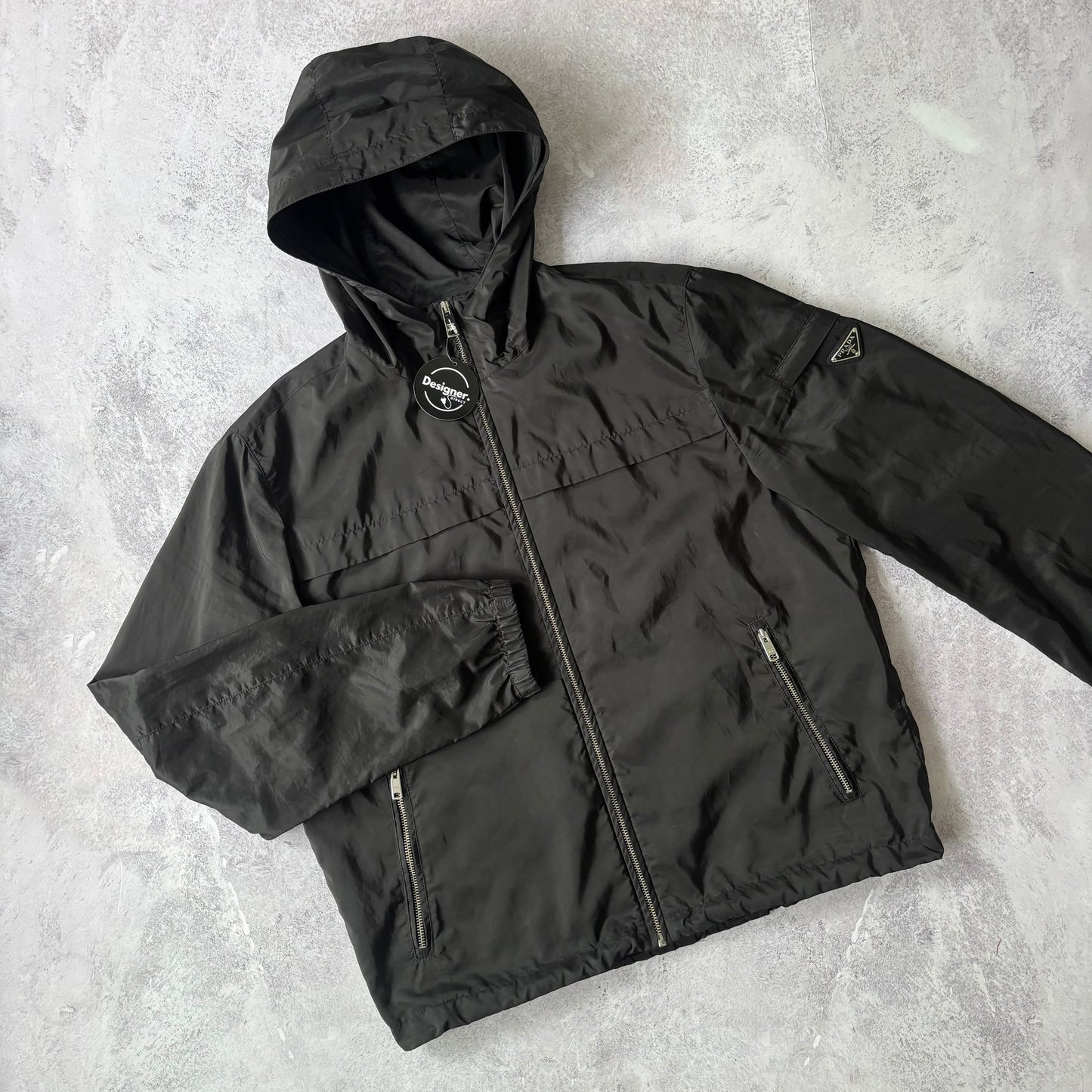 Prada Re-Nylon Windbreaker Jacket - Fits Medium