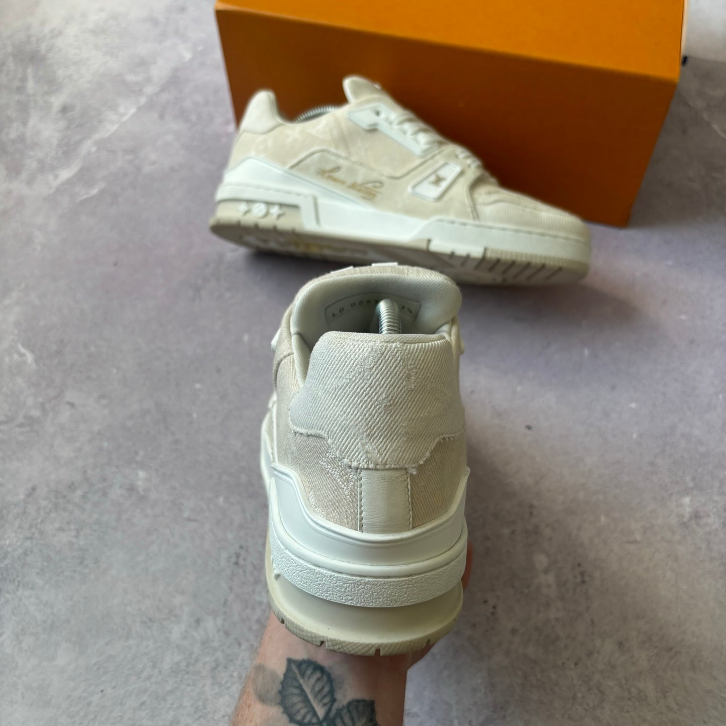 Louis Vuitton Denim Trainers - Fits UK 8.5