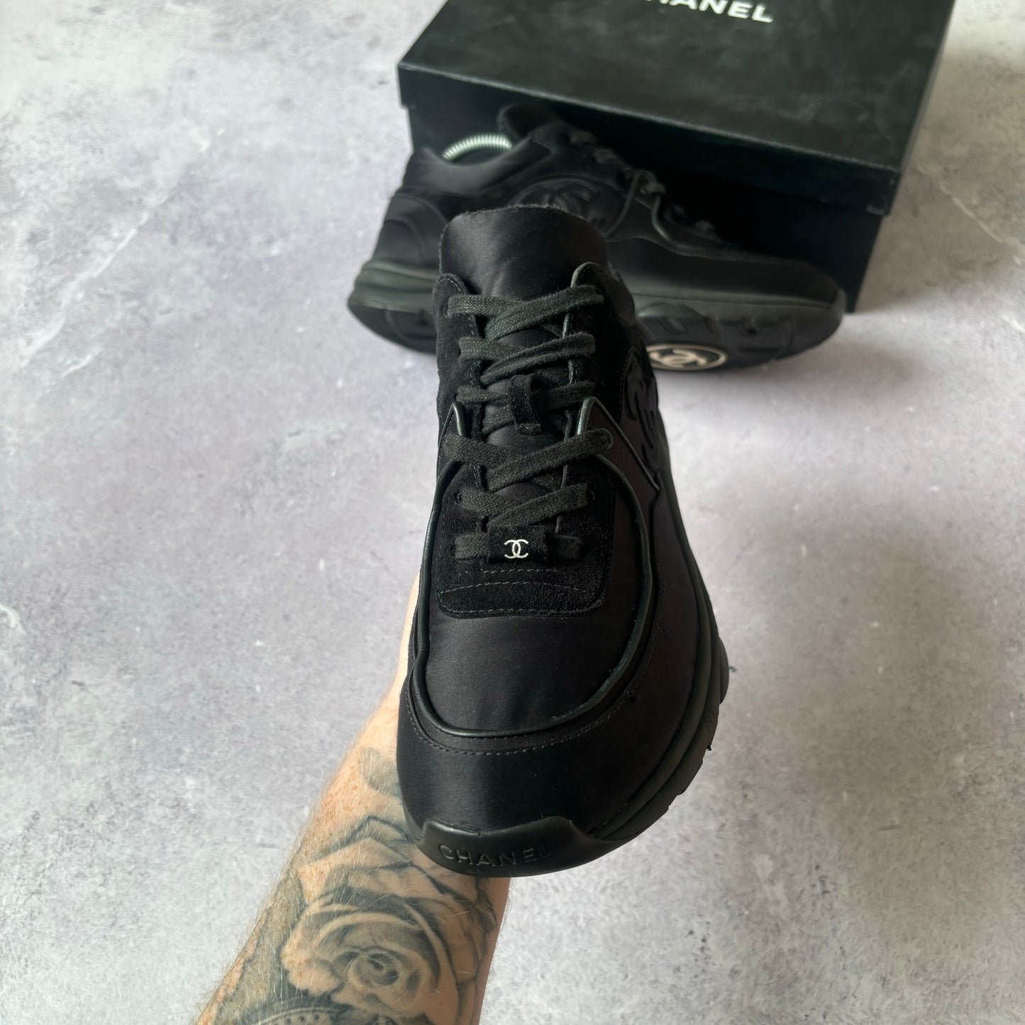 Chanel Satin Runner Trainers - Fits UK 7