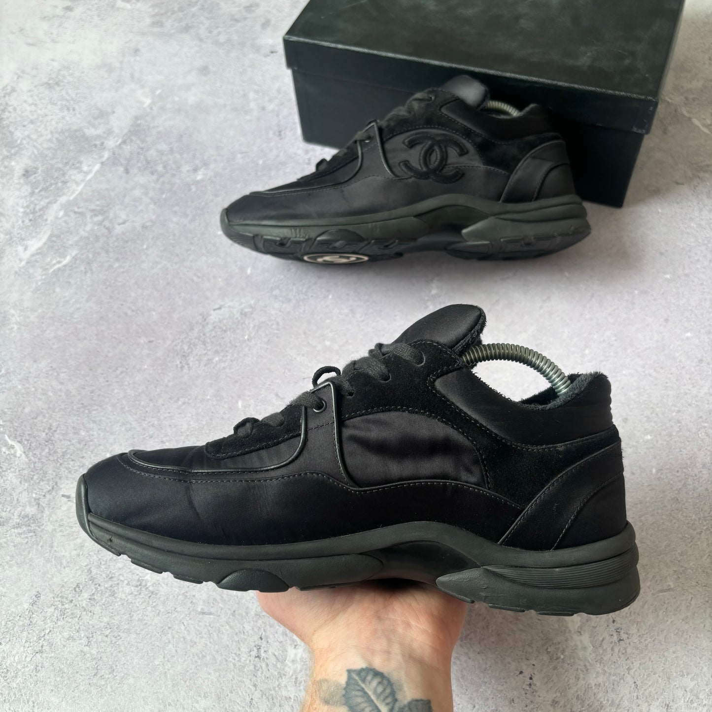 Chanel Satin Runner Trainers - Fits UK 7