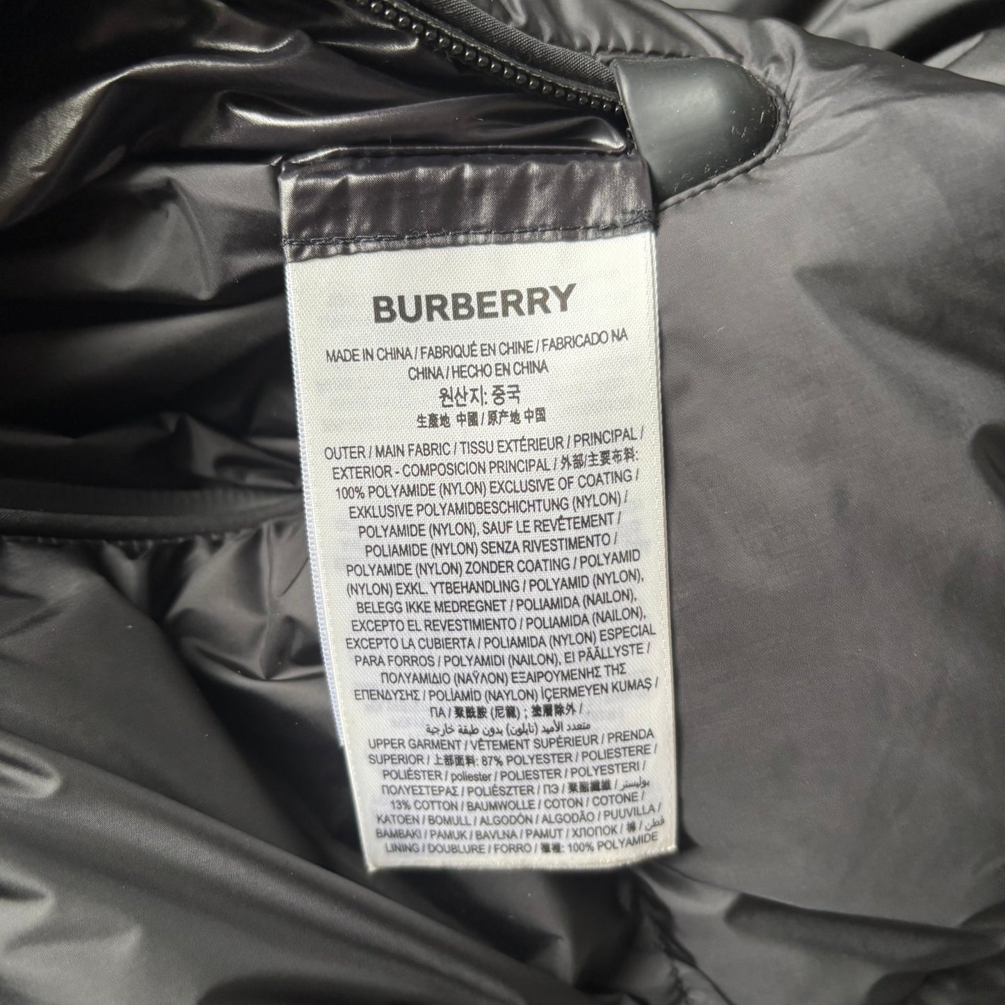 Burberry Puffer Jacket - Fits Medium