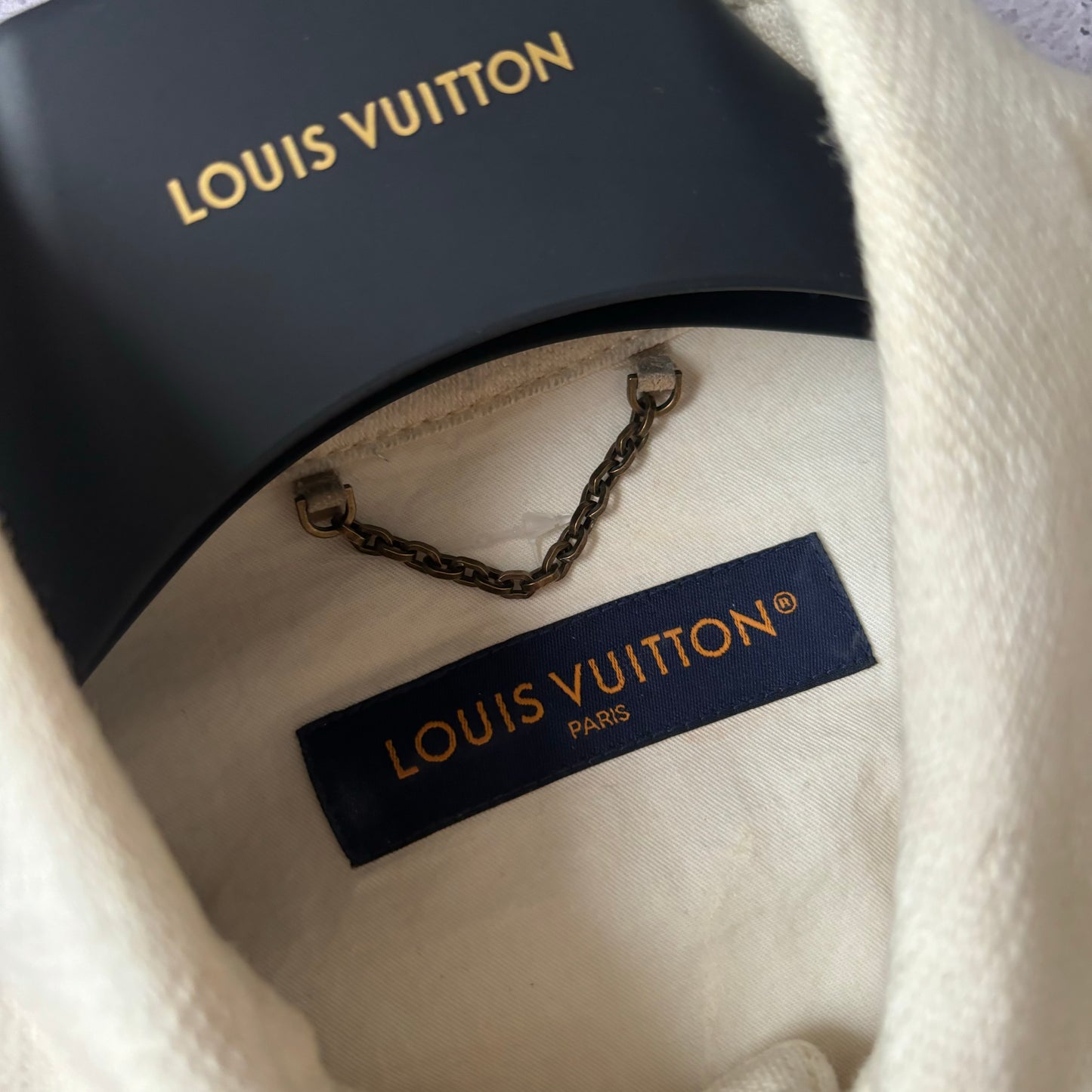 Louis Vuitton Damier Short Sleeve Denim Shirt - Fits Medium/Large