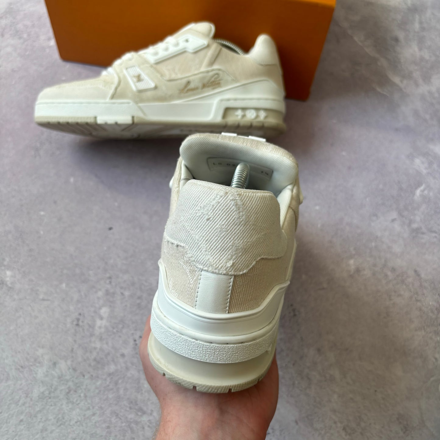 Louis Vuitton Denim Trainers - Fits UK 8.5