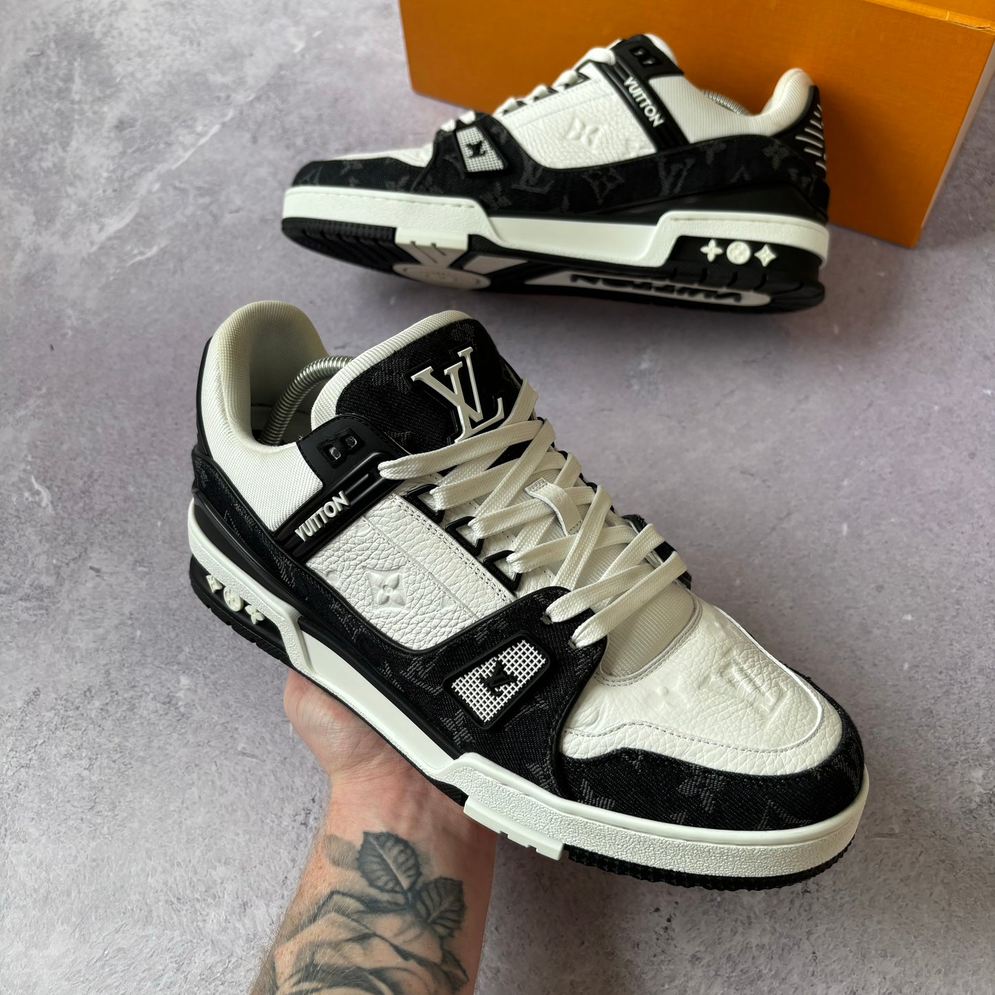 Louis Vuitton Denim Trainers - UK 9