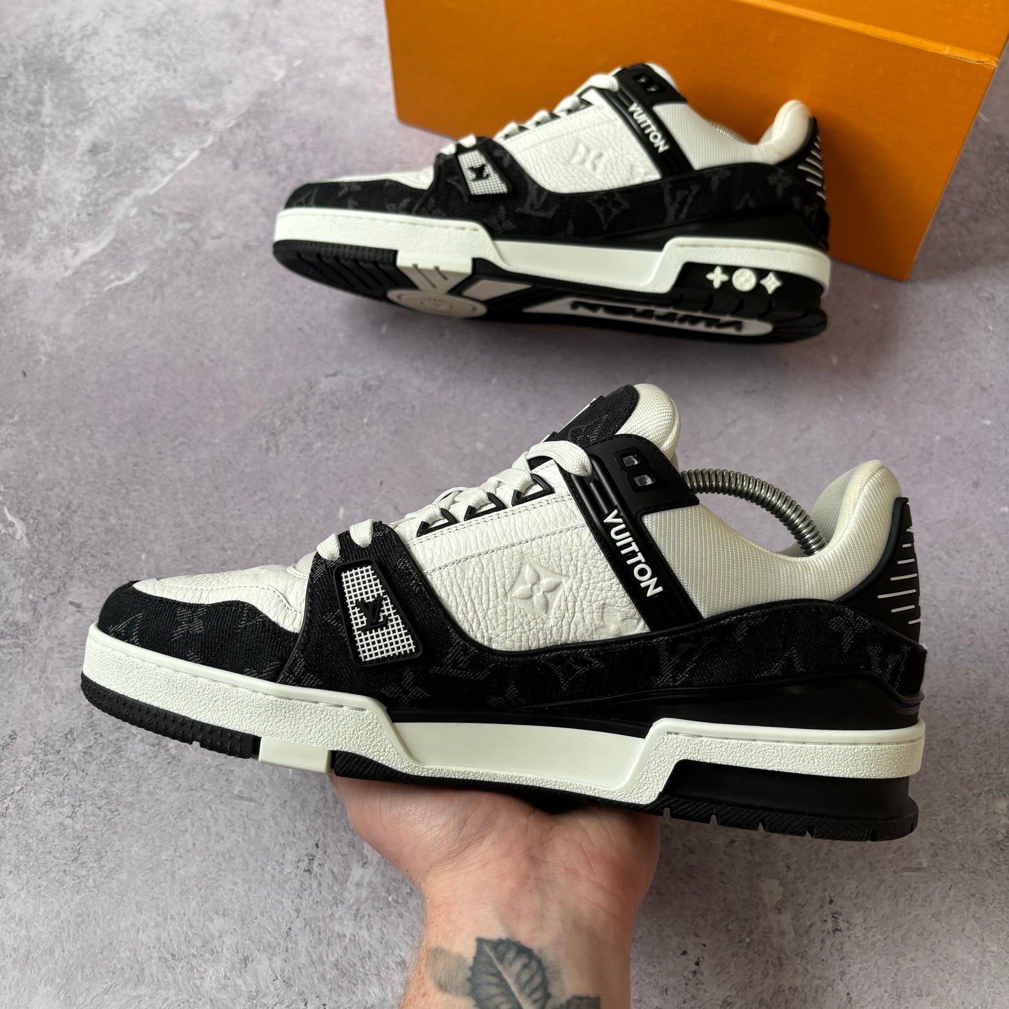 Louis Vuitton Denim Trainers - UK 9