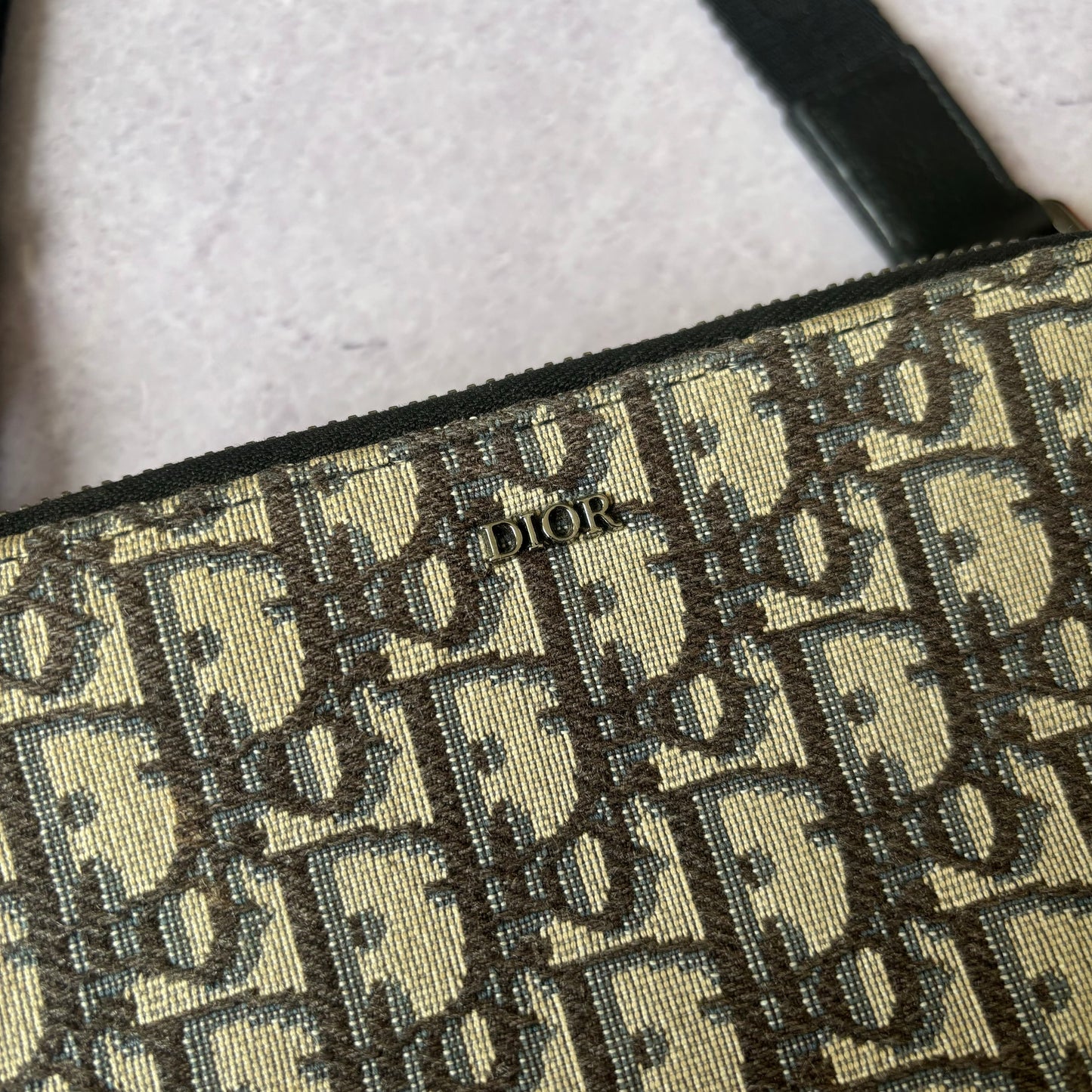 Dior Oblique Jacquard Pouch Bag