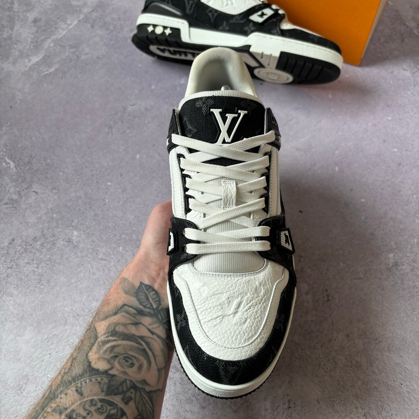 Louis Vuitton Denim Trainers - UK 9