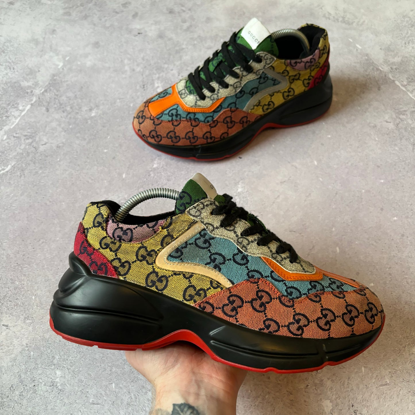 Gucci Rython Trainers - UK 7.5
