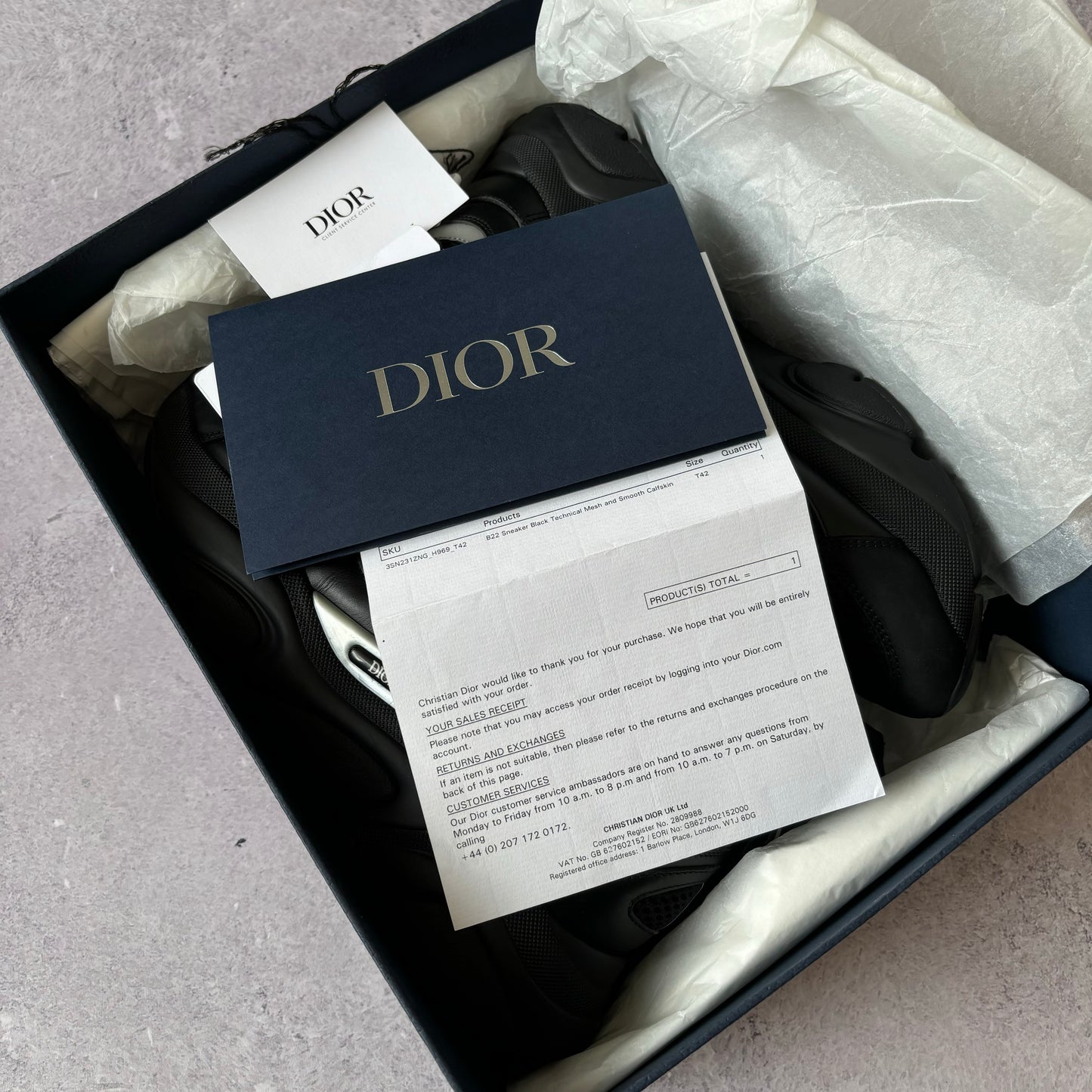 Dior B22 Trainers - UK 8