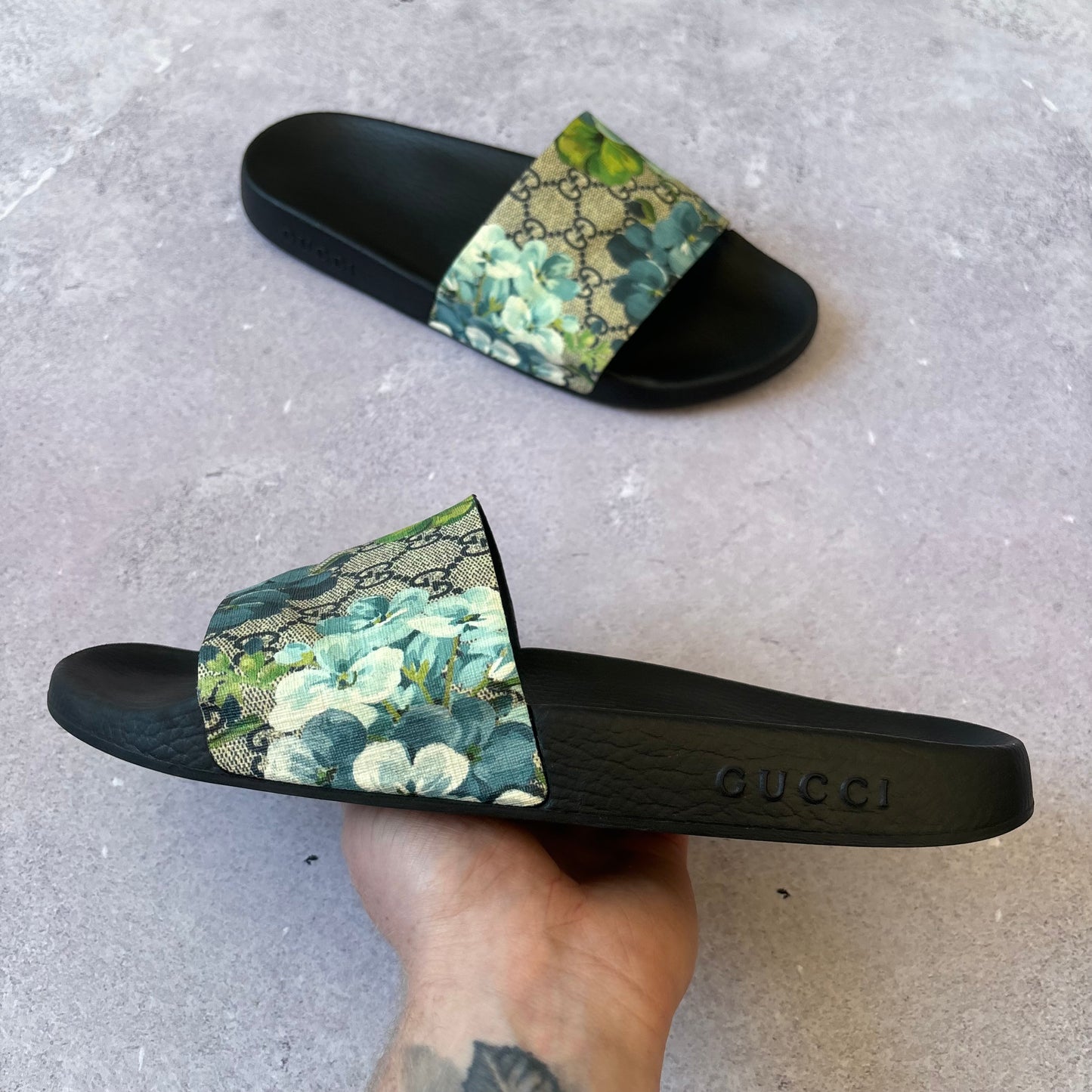 Gucci Bloom Sliders - UK 10
