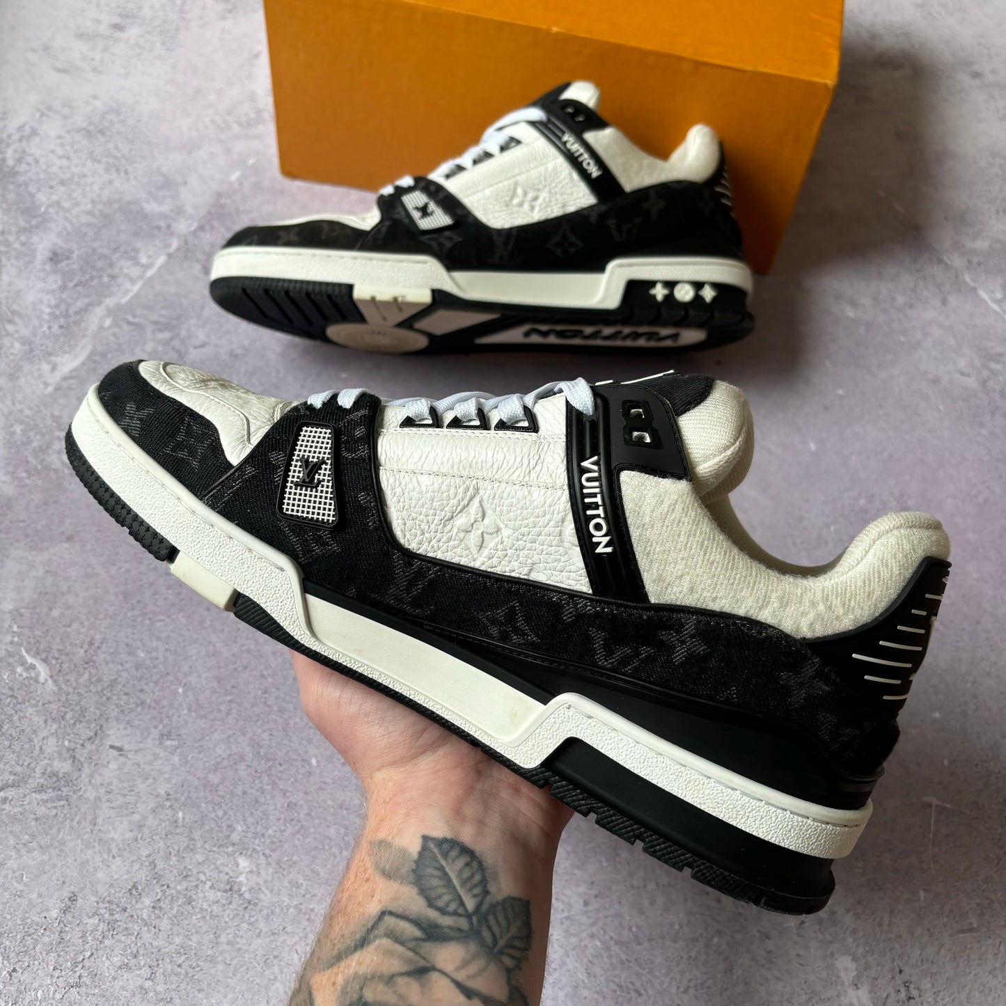 Louis Vuitton Denim Trainers - UK 12
