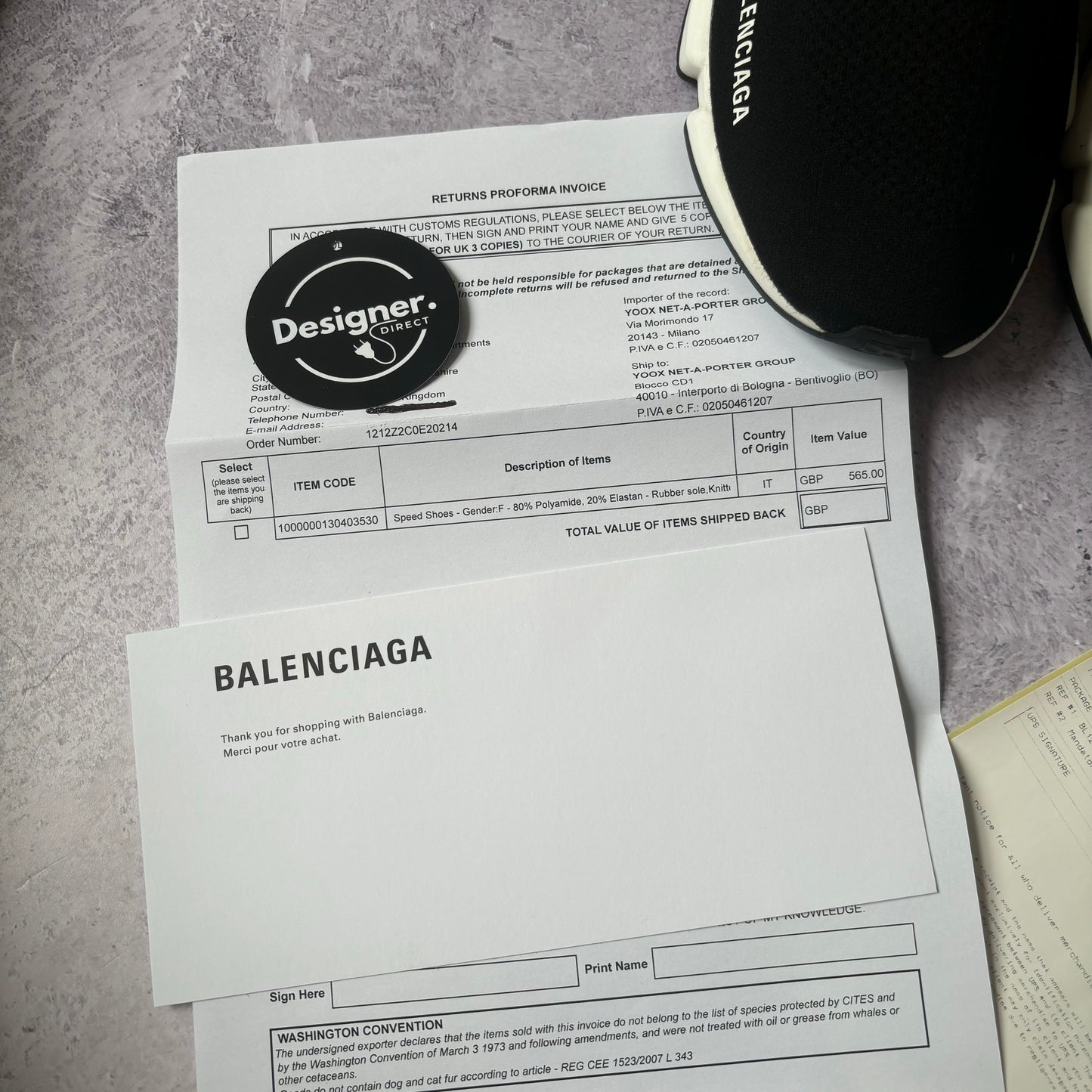 Balenciaga Speed Laced Trainers - UK 10