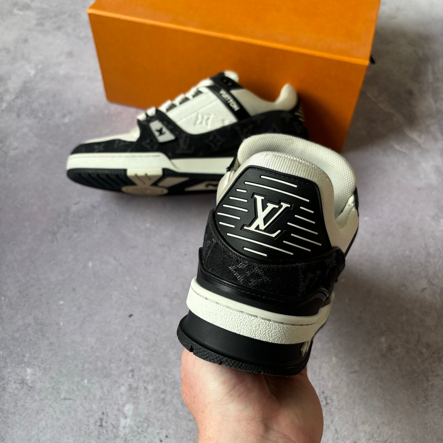 Louis Vuitton Denim Trainers - Fits UK 9