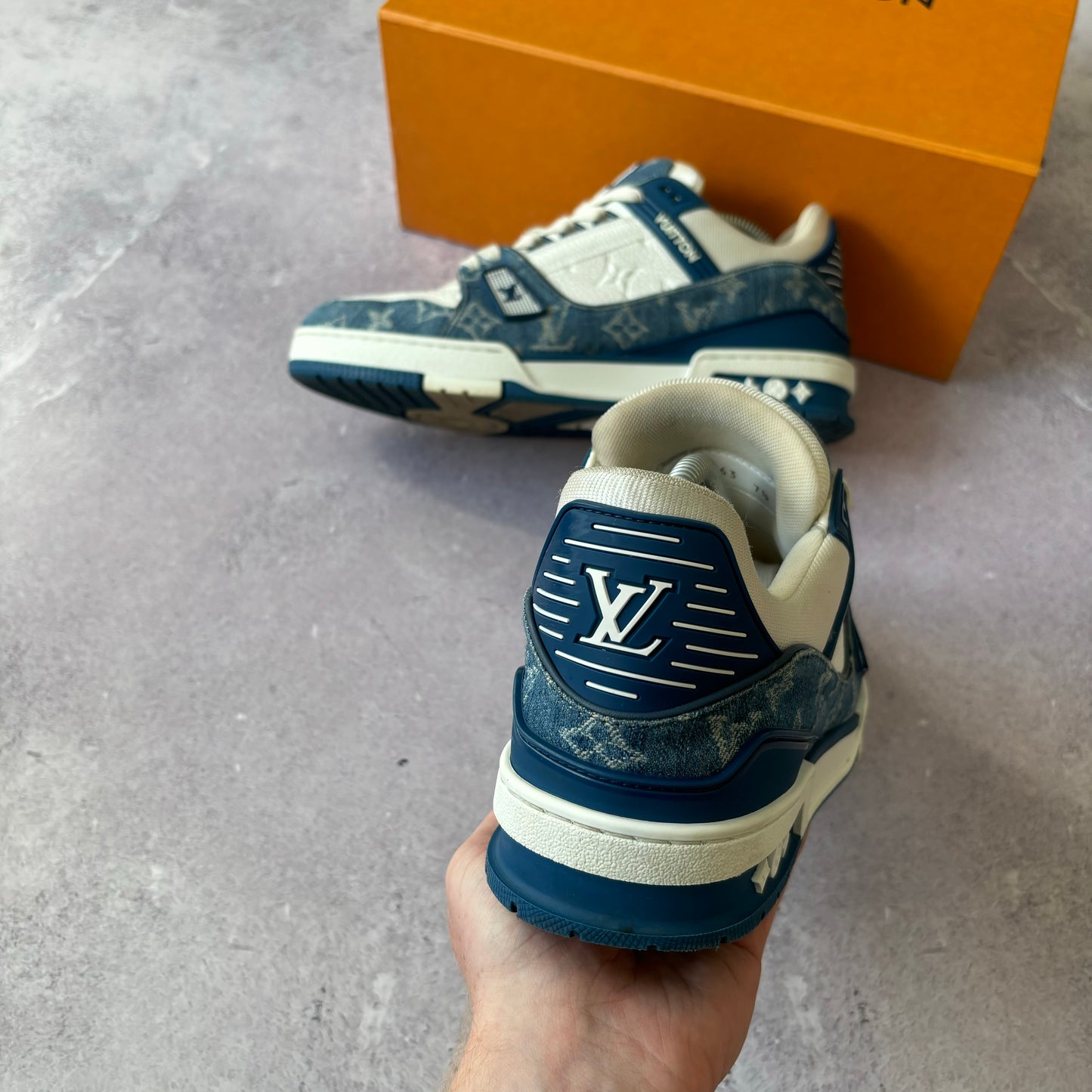 Louis Vuitton Denim Trainers - Fits UK 8.5