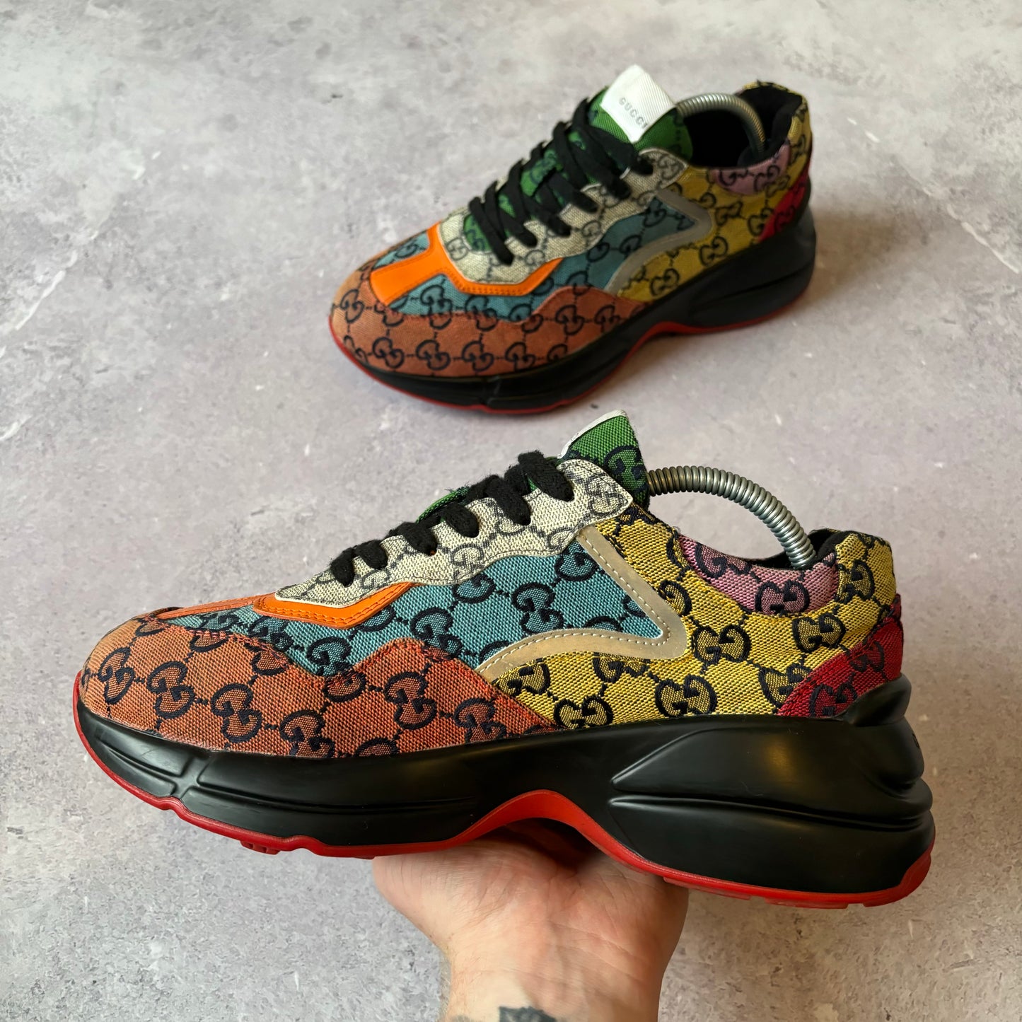 Gucci Rython Trainers - UK 7.5