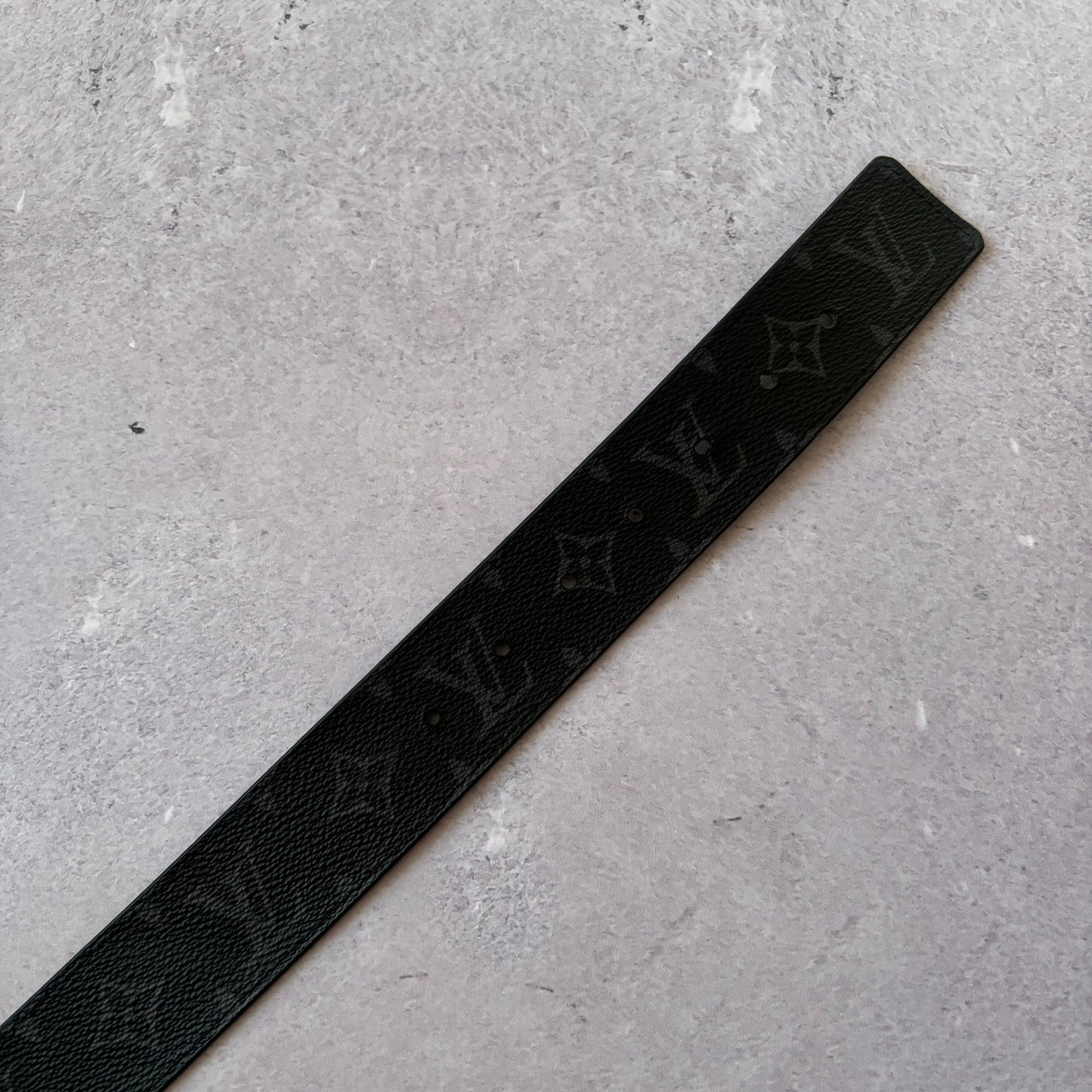 Louis Vuitton Black Monogram Belt - Fits Waist 30” - 32”