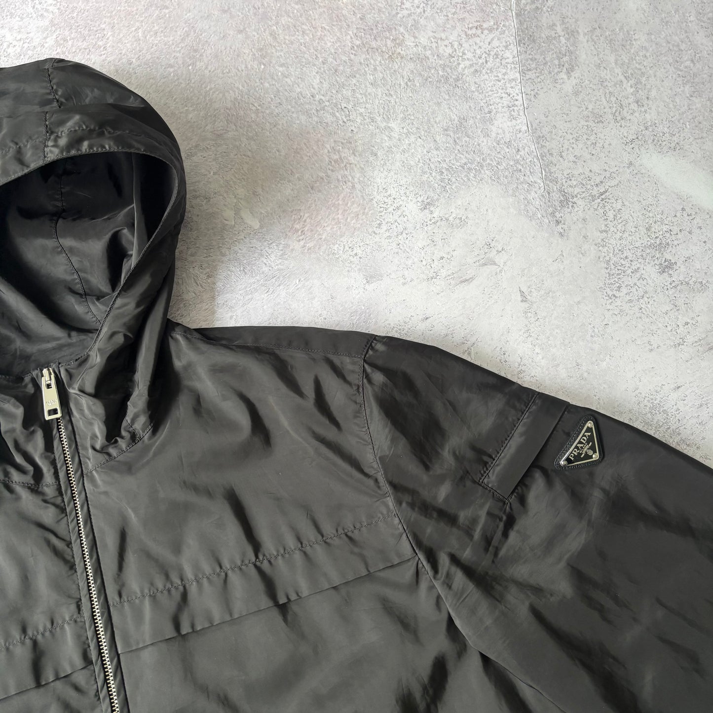 Prada Re-Nylon Windbreaker Jacket - Fits Medium